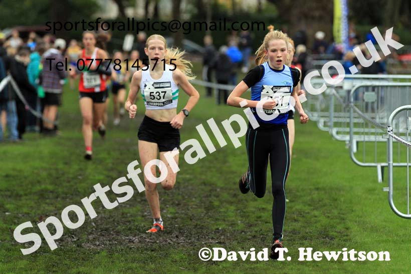 Girls Under-15s, 2022 British Athletics Cross Challenge, Sefton Park, Liverpool.  Photo: David T. Hewitson/Sports for All Pics